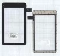 Тачскрин (сенсорное стекло) QSD E-C7058-02 для планшета, 7", черный