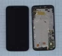 Модуль (матрица + тачскрин) для Huawei Ascend Y625, черный с рамкой