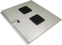Блок вентиляторов в крышу шкафа Eco глубиной 600, 4 вентилятора, TWT-CBE-FAN4-6