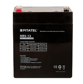 Аккумуляторная батарея Pitatel HR5-12 для ИБП, 12В, 5Ач