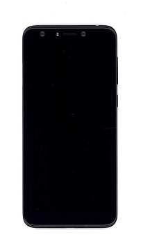 Модуль (матрица + тачскрин) для Asus ZenFone 5 Lite ZC600KL, черный, с рамкой