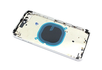 Задняя крышка (корпус) в сборе с рамкой для телефона Apple iPhone 8 Plus, белая