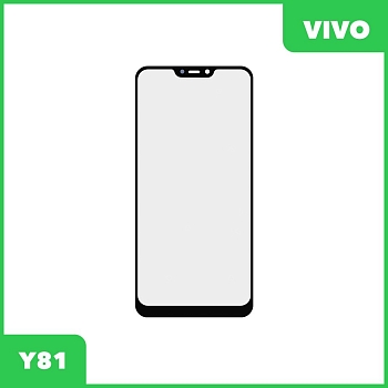 Стекло + OCA пленка для переклейки Vivo Y81, черный