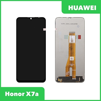 Дисплей (экран в сборе) для телефона Huawei Honor X7a (RKY-LX1), 100% оригинал (черный)