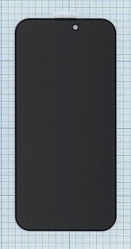 Защитное стекло Privacy "Анти-шпион" для Apple iPhone 14 Pro Max черное