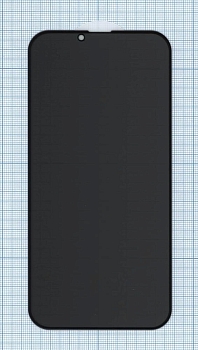 Защитное стекло Privacy "Анти-шпион" для Apple iPhone 14 Plus черное