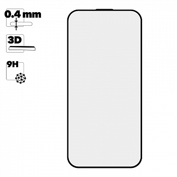 Защитное стекло REMAX GL-86 на дисплей Apple iPhone 15 черная рамка