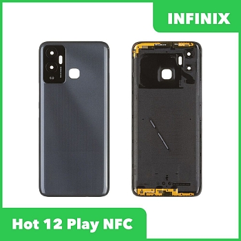 Задняя крышка для Infinix Hot 12 Play NFC (X6816D) (черный)