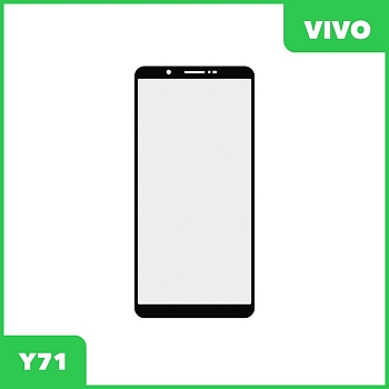 Стекло для переклейки дисплея Vivo Y71, черный