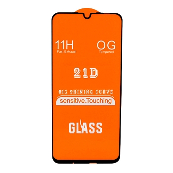 Защитное стекло для Huawei P Smart 2019 Full Curved Glass 21D 0, 3 мм (оранжевая подложка)